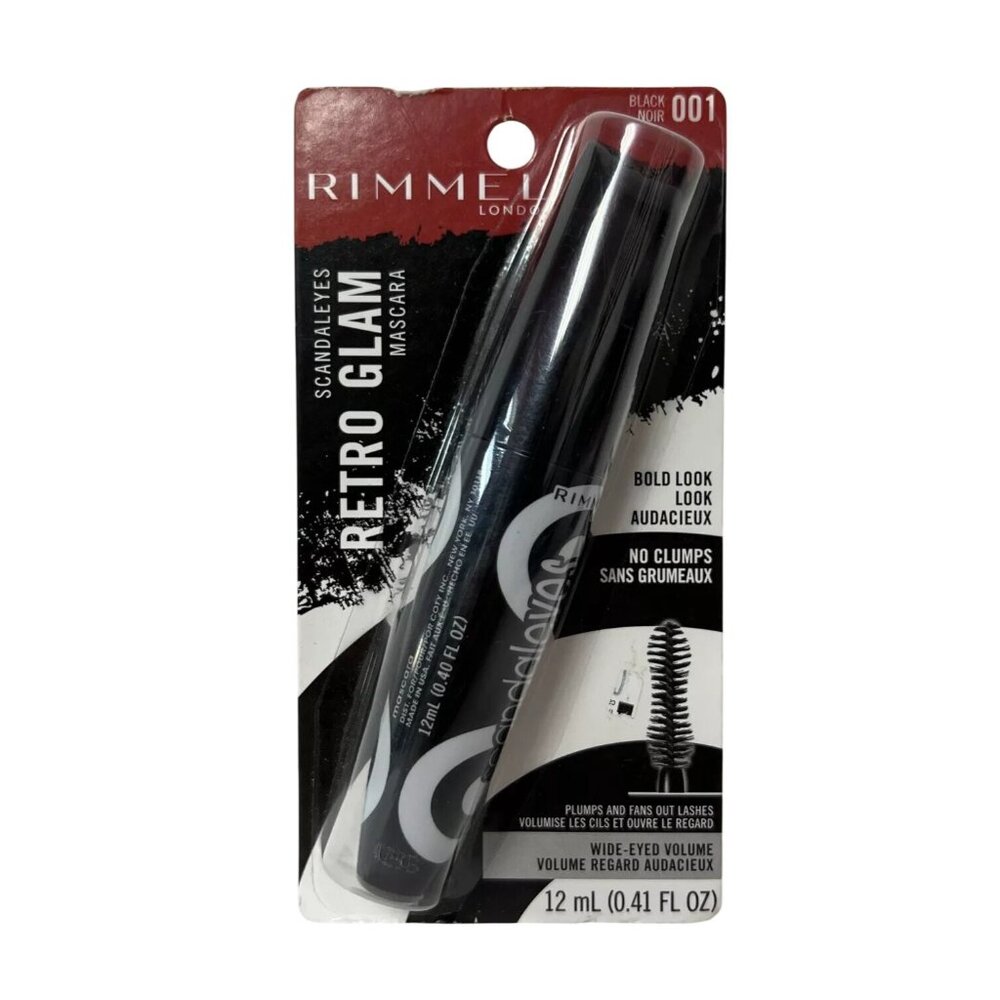 Rimmel London Retro Glam Mascara 001 Black NEW